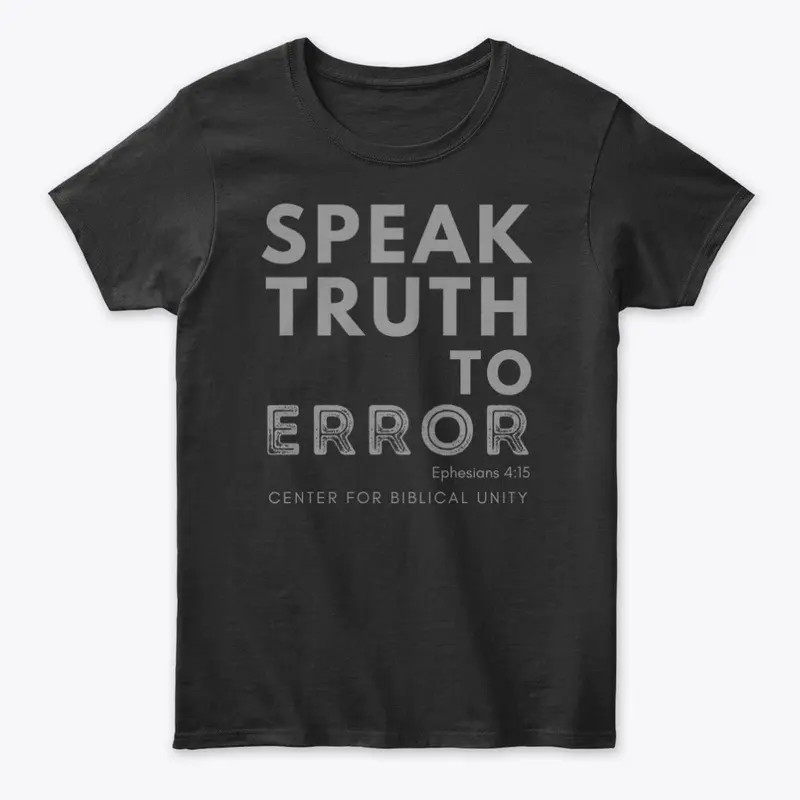 Speak Truth To Error